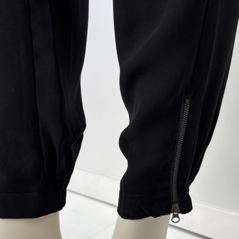 Kenneth Cole Reaction Black Capri Dress Pants Y2K Office Siren Quiet Luxury M - Picture 5 of 16